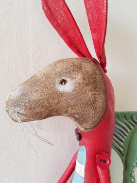 Merhare in red jacket.