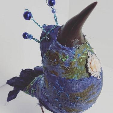 blue sari bird
