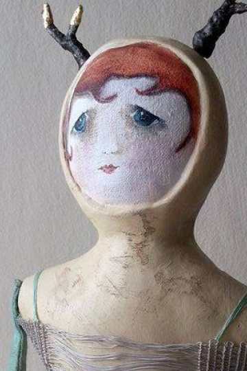art doll with antlers